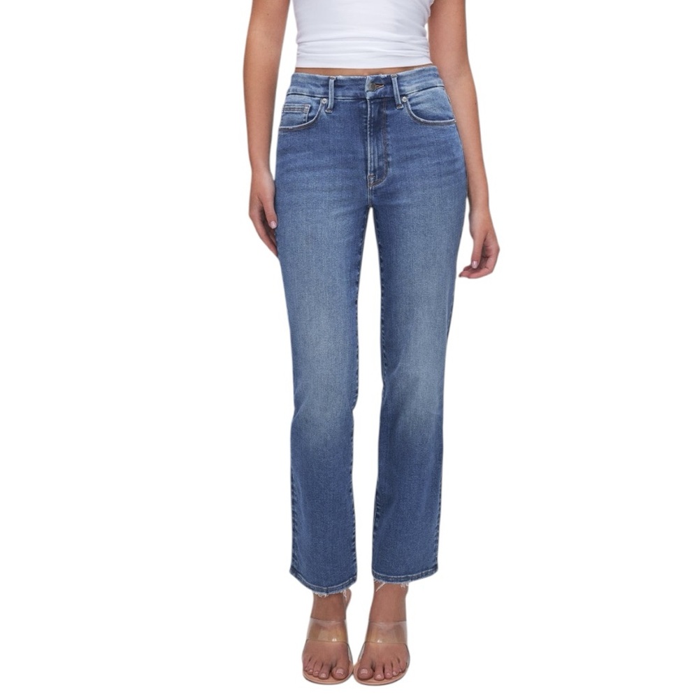 Good American Good Legs Straight Jean size 4/27 in Medium Wash